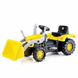 Dole Šliapací traktor s rýpadlom, žltá, 54 x 113 x 45 cm vyobraziť