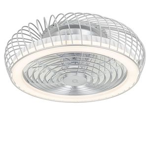 Inteligentný stropný ventilátor strieborný vrátane LED s diaľkovým ovládaním - Crowe vyobraziť