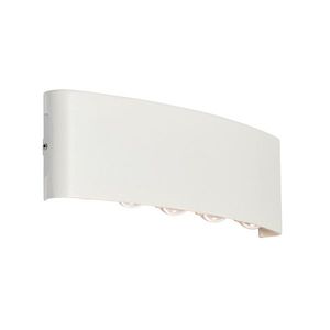 Vonkajšie nástenné svietidlo biele vrátane LED 10 svietidiel IP54 - Silly vyobraziť