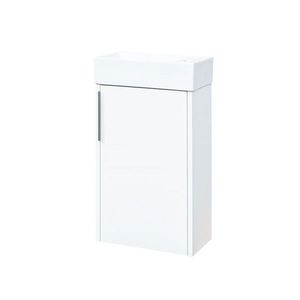MEREO - Vigo, kúpeľňová skrinka s keramickým umývadlom, 41 cm, bílá CN340 vyobraziť