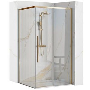 REA/S - Sprchovací kút SOLAR - zlatý 90x90 So sprchovou vaničkou Savoy KPL-K4900 vyobraziť