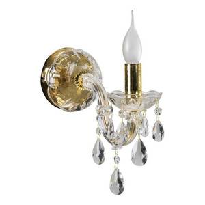 Candellux Zlaté krištáľové nástenné svietidlo Maria Teresa pre žiarovku 1x E14 21-95742 vyobraziť