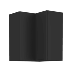 Horná rohová skrinka, čierna, SIBER 60x60 GN-72 2F vyobraziť
