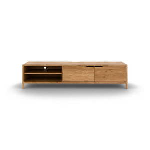 TV stolík z dubového dreva v prírodnej farbe 200x48 cm Twig – The Beds vyobraziť