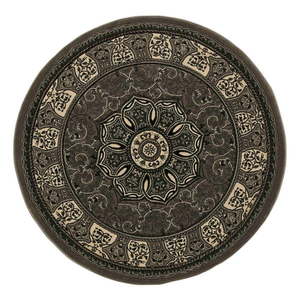 Tmavosivý okrúhly koberec ø 150 cm Heritage – Think Rugs vyobraziť