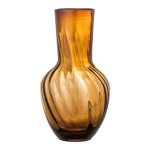Hnedá sklenená ručne vyrobená váza (výška 27 cm) Saiqa – Bloomingville vyobraziť