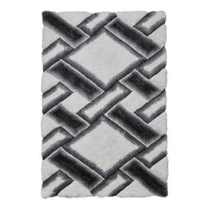 Sivo-biely koberec Think Rugs Noble House, 120 × 170 cm vyobraziť