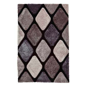 Sivý károvaný koberec Think Rugs Noble House, 150 x 230 cm vyobraziť