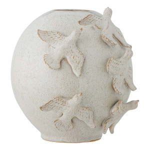 Krémová váza z kameniny (výška 25 cm) Abira – Bloomingville vyobraziť
