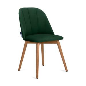Konsimo Sp. z o.o. Sp. k. Jedálenská stolička BAKERI 86x48 cm tmavozelená/svetlý dub vyobraziť