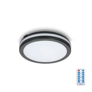 LED Kúpeľňové stropné svietidlo so senzorom LED/12W/230V pr. 20 cm čierna + DO vyobraziť