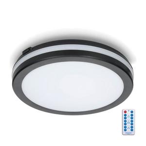 LED Kúpeľňové stropné svietidlo so senzorom LED/18W/230V pr. 30 cm čierna + DO vyobraziť