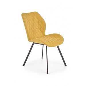 Designová stolička Eviana horčicová vyobraziť