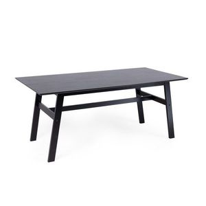Jedálenský kaučukový stôl Lingo obdĺžnikový čierny vyobraziť