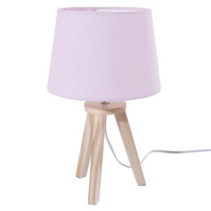 Noční lampa s růžovým stínidlem 31 cm vyobraziť