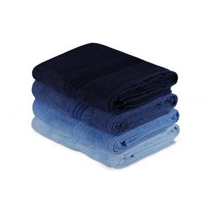 Sada 4 ks ručníků Rainbow 70x140 cm modrá vyobraziť
