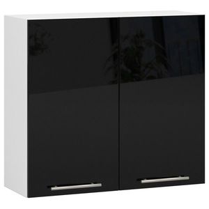 Závěsná kuchyňská skříňka Olivie W 80 cm bílo-černá vyobraziť