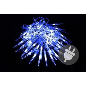 Nexos 1114 Vianočné dekoratívne osvetlenie - cencúle - 60 LED modrá vyobraziť