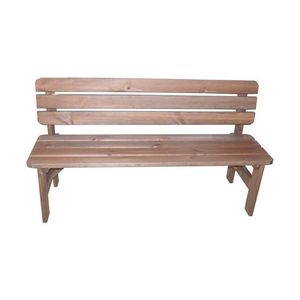 Záhradná drevená lavice vyobraziť
