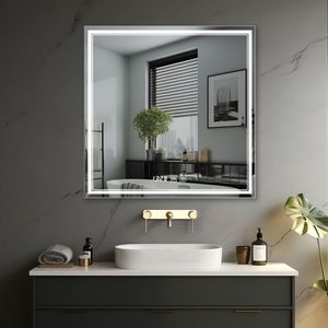 IREDA kúpeľňové zrkadlo s LED osvetlením, 80 x 80 cm vyobraziť