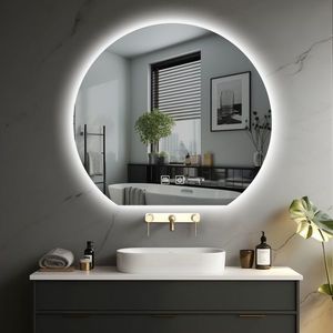 IREDA Kúpeľňové zrkadlo s LED osvetlením, okrúhle, 50 cm vyobraziť