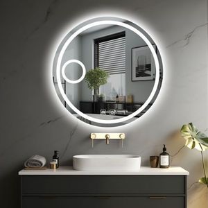 IREDA Kúpeľňové LED zrkadlo s osvetlením, okrúhle, 60 cm vyobraziť