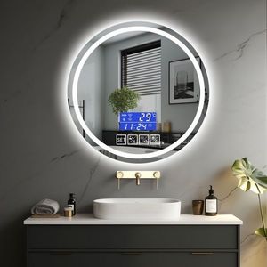 IREDA Kúpeľňové zrkadlo s osvetlením, 70 cm, reproduktor vyobraziť