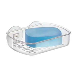 Transparentná samodržiaca nádobka na mydlo iDesign Suct vyobraziť