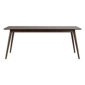 Tmavohnedý rozkladací jedálenský stôl v dekore duba 90x190 cm Yumi – Rowico vyobraziť