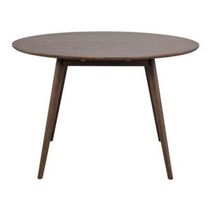 Tmavohnedý okrúhly jedálenský stôl v dekore duba ø 115 cm Yumi – Rowico vyobraziť