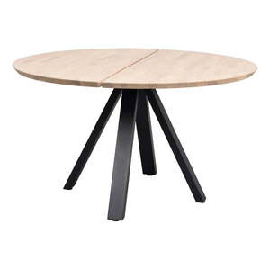 Okrúhly jedálenský stôl s doskou z dubového dreva v prírodnej farbe ø 130 cm Carradale – Rowico vyobraziť