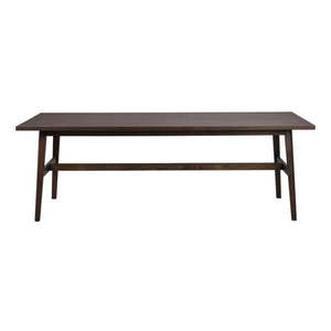 Tmavohnedý jedálenský stôl v dekore duba 100x220 cm Plainfield – Rowico vyobraziť