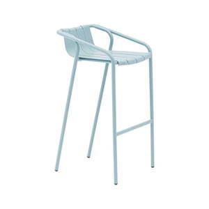 Modré kovové záhradné barové stoličky v súprave 2 ks Fleole – Ezeis vyobraziť