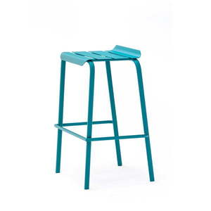 Modré kovové záhradné barové stoličky v súprave 4 ks Alicante – Ezeis vyobraziť