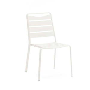 Biele kovové záhradné stoličky v súprave 4 ks Spring – Ezeis vyobraziť