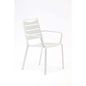 Biele kovové záhradné stoličky v súprave 4 ks Spring – Ezeis vyobraziť