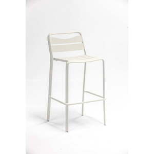 Biele kovové záhradné barové stoličky v súprave 2 ks Spring – Ezeis vyobraziť