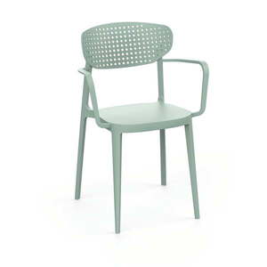Svetlozelená plastová záhradná stolička Aire – Rojaplast vyobraziť