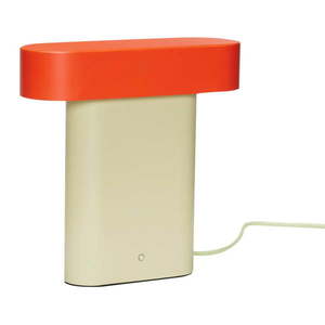 Oranžová/béžová stolová lampa (výška 25 cm) Sleek – Hübsch vyobraziť