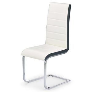 Sconto Jedálenská stolička SCK-132 biela/čierna/chróm vyobraziť