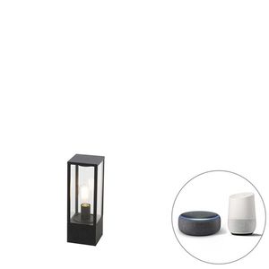 Inteligentné stojace vonkajšie svietidlo čierne 40 cm vrátane Wifi ST64 - Charlois vyobraziť
