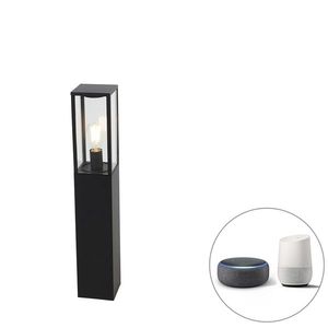 Inteligentné stojace vonkajšie svietidlo čierne 80 cm vrátane Wifi ST64 - Charlois vyobraziť