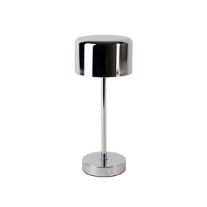 Moderne tafellamp chroom oplaadbaar - Poppie vyobraziť