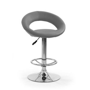 HALMAR H-102 barová stolička sivá / čierna vyobraziť