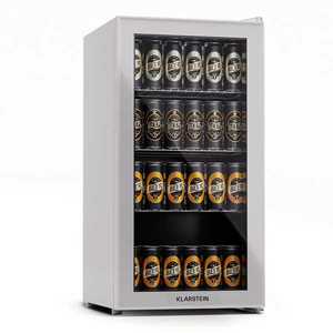 Klarstein Beersafe 74 Slim, chladnička, 74 litrov, 3 police, panoramatické sklenené dvere vyobraziť