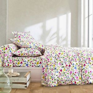 Bavlnená posteľná bielizeň Akvarel s potlačou kvetín, zn. Colombine vyobraziť
