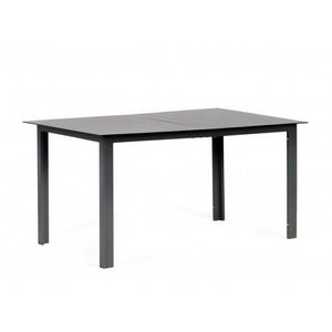 Záhradný stôl Dizu 150 cm tmavo šedý vyobraziť