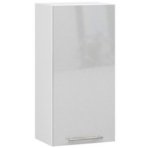 Závěsná kuchyňská skříňka Olivie W 40 cm bílá/metalický lesk vyobraziť