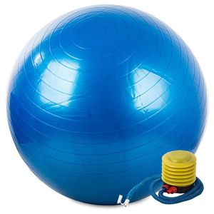 Gymnastická lopta 65 cm s pumpičkou, modrá vyobraziť