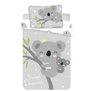 JJerry Fabrics Detské bavlnené obliečky do postieľky Koala sweet dreams baby, 100 x 135 cm, 40 x 60 cm vyobraziť